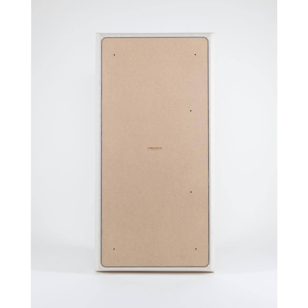 PROSOCOUSTIC WAVERoom Pro 1 in. x 24 in. x 48 in. Diffusion-Enhanced Sound Absorbing Acoustic Panel in Stone WRP-Single-BigPanel-ST