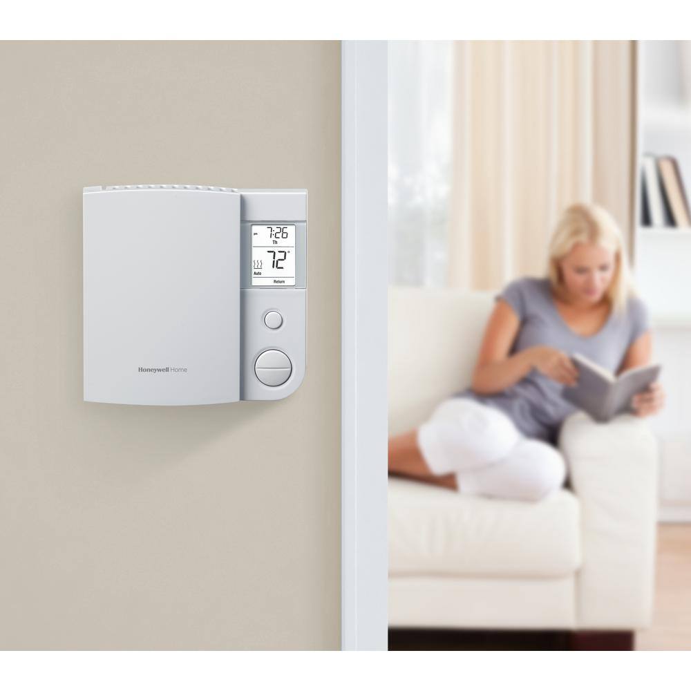 Honeywell Home 5-2 Day Baseboard Programmable Thermostat with Digital Backlit Display RLV4305A