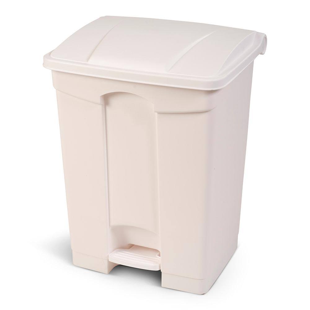 Toter 18 Gal. White Fire Retardant Step-On Trash Can SOF18-00WHI