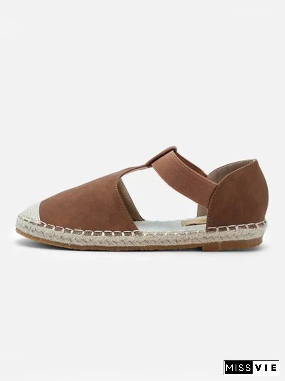 Linen Straw Fisherman's Roman Sandals