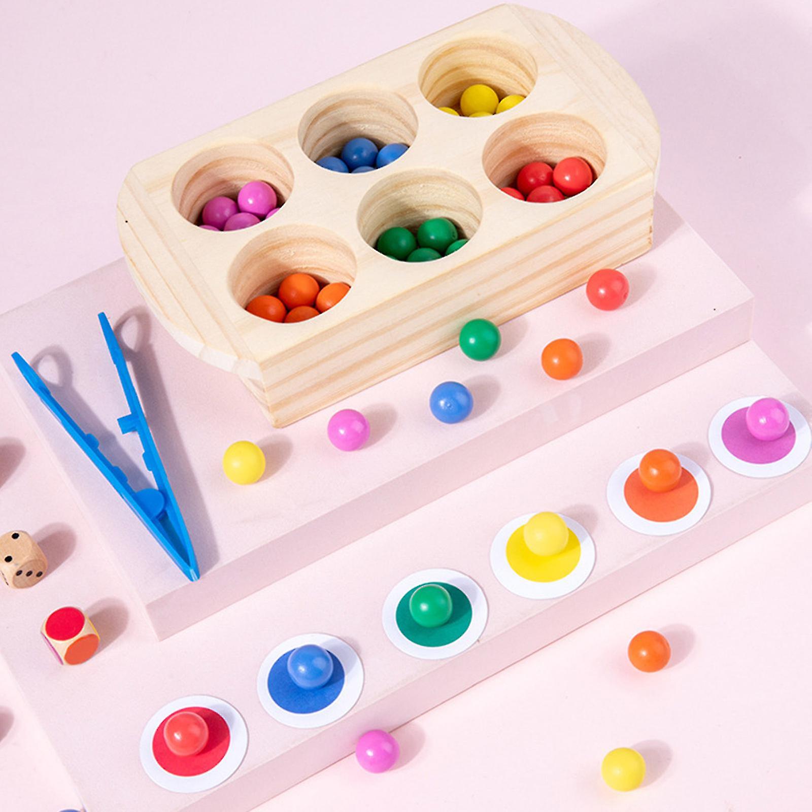 Wooden Board Beads Game Puzzle Counting Toy Kids Educational Gift For Girls Boys