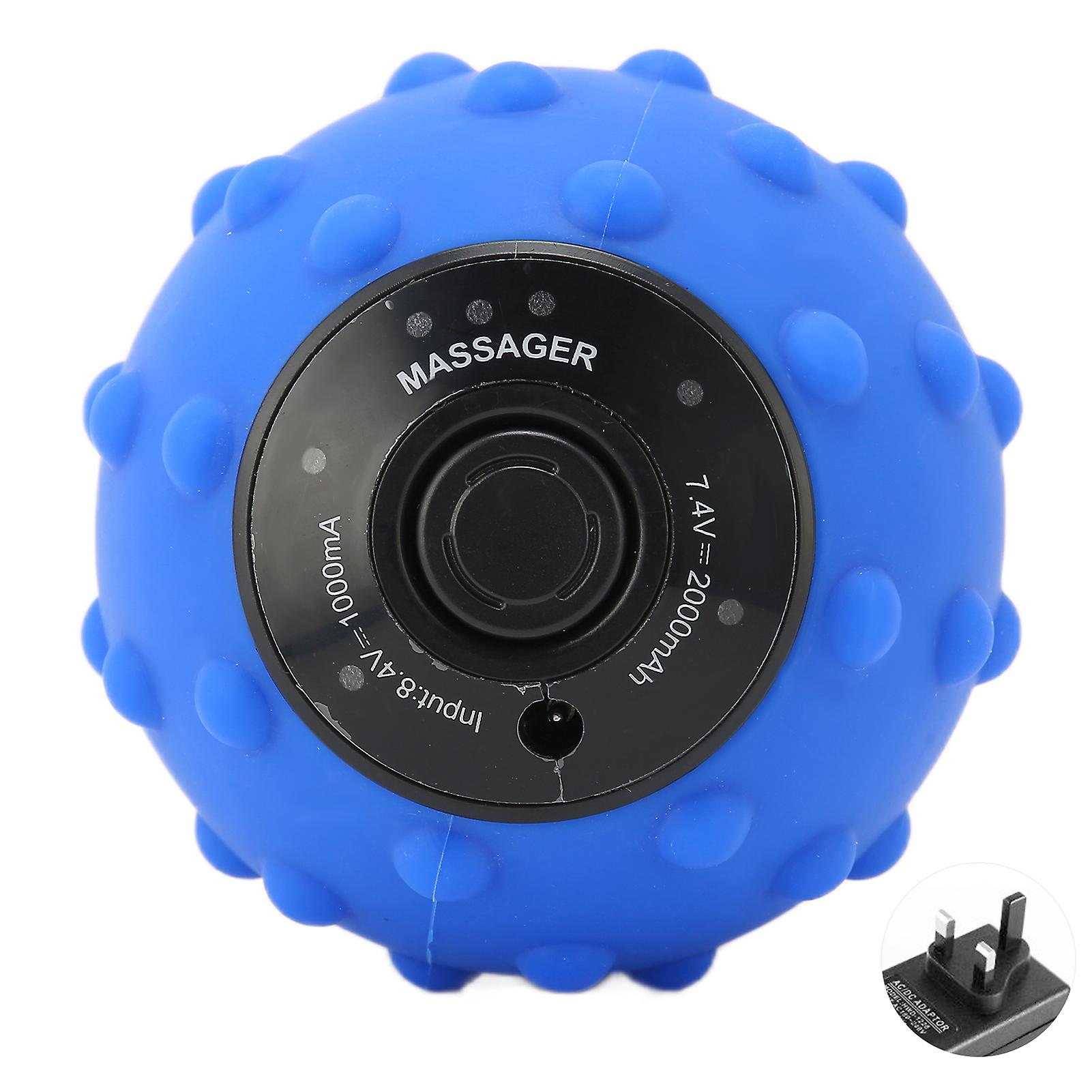 Vibrating Massage Ball 4 Speed Relieving Muscle Mini Electric Fitness Ball 100240vuk Plug