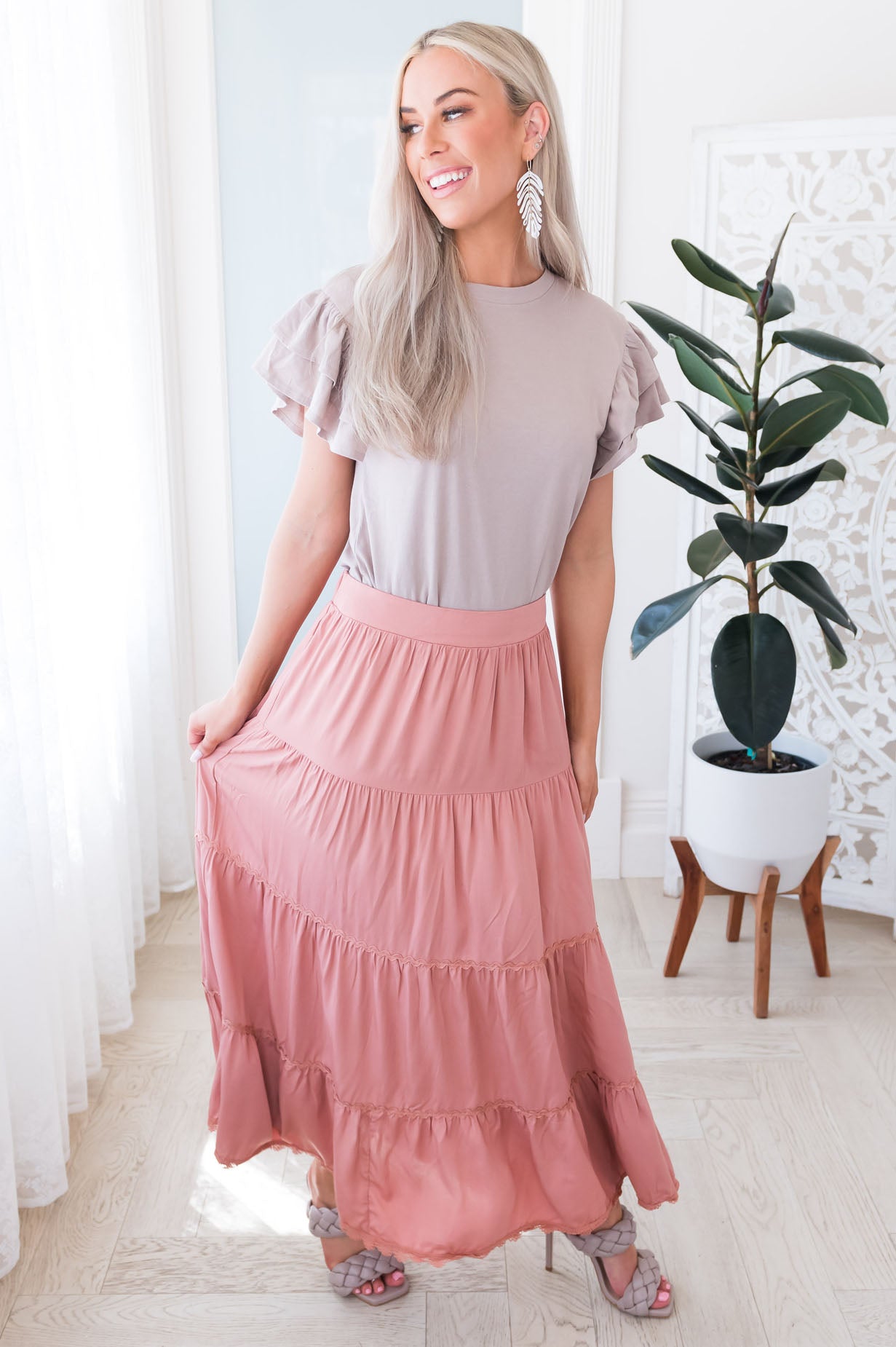 Bright Future Ahead Modest Maxi Skirt