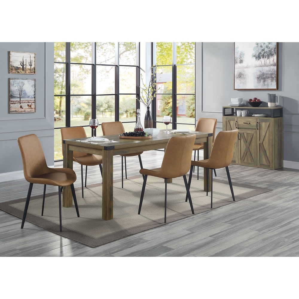 Marchetto Rustic Oak Square Legs Dining table