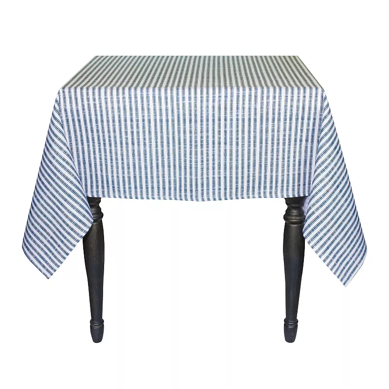 Blue And White Striped Dining Table Cloth 72l