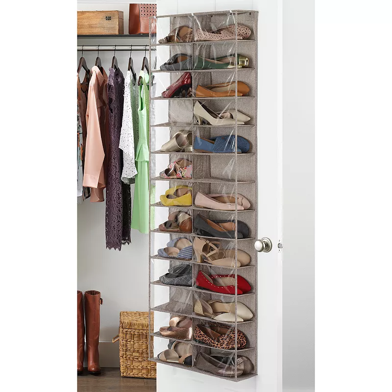 Whitmor 26 Pocket Over The Door Shoe Shelves