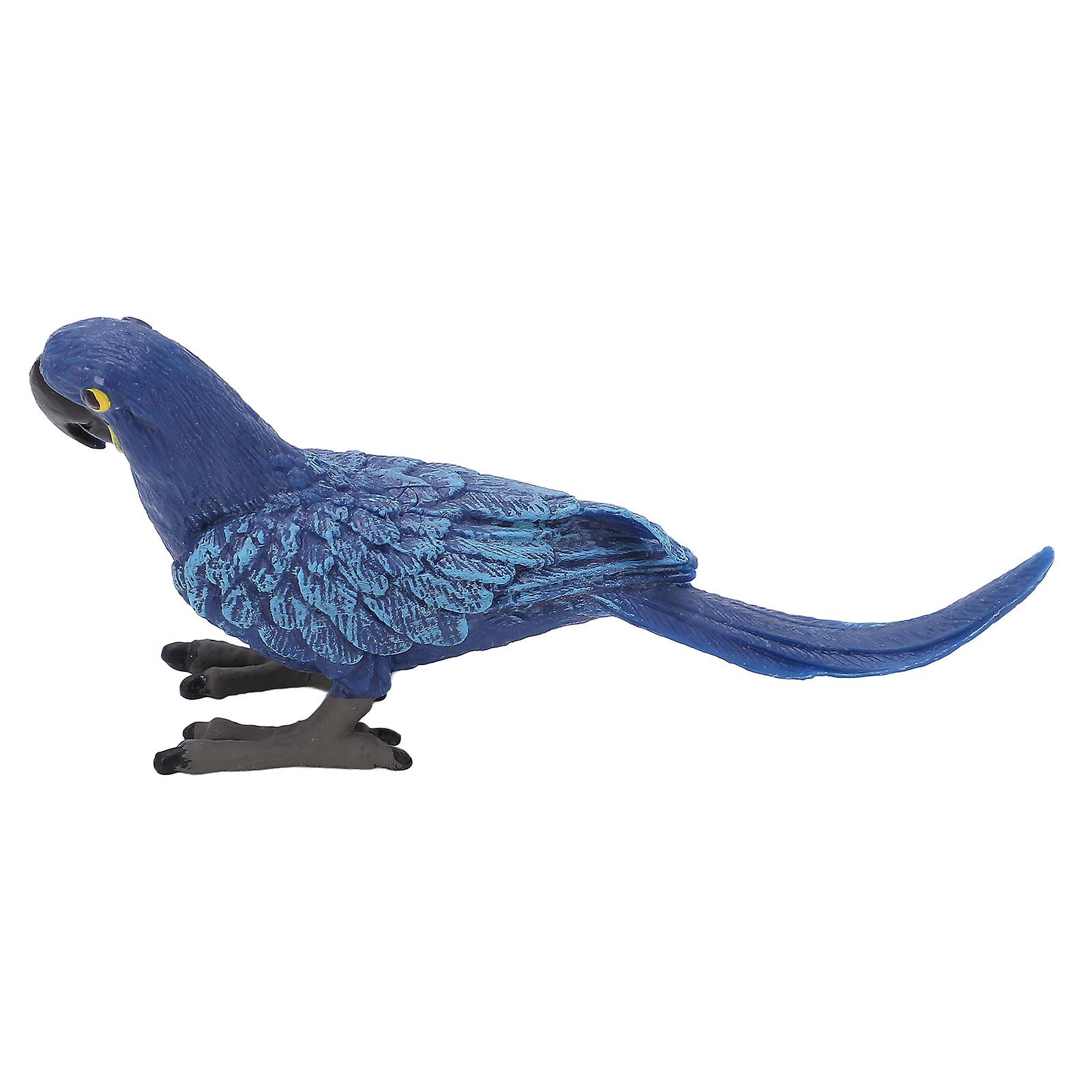 Blue Macaw Model Real Vivid Parrot Environmentally Friendly Bird Model Gift For Early Education Toy Decoration