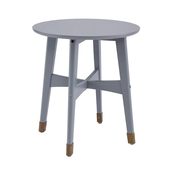 SEI Furniture Morgenstern Round Midcentury Modern Side Table