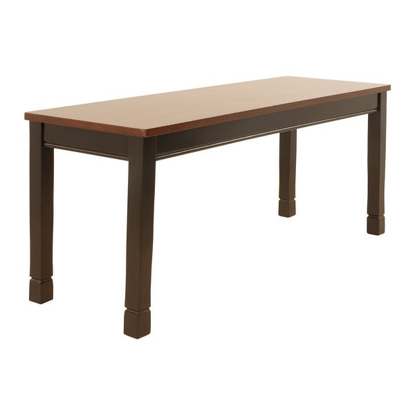 Owingsville Large Dining Room Bench Black/Brown Owingsville Large Dining Room Bench Black/Brown