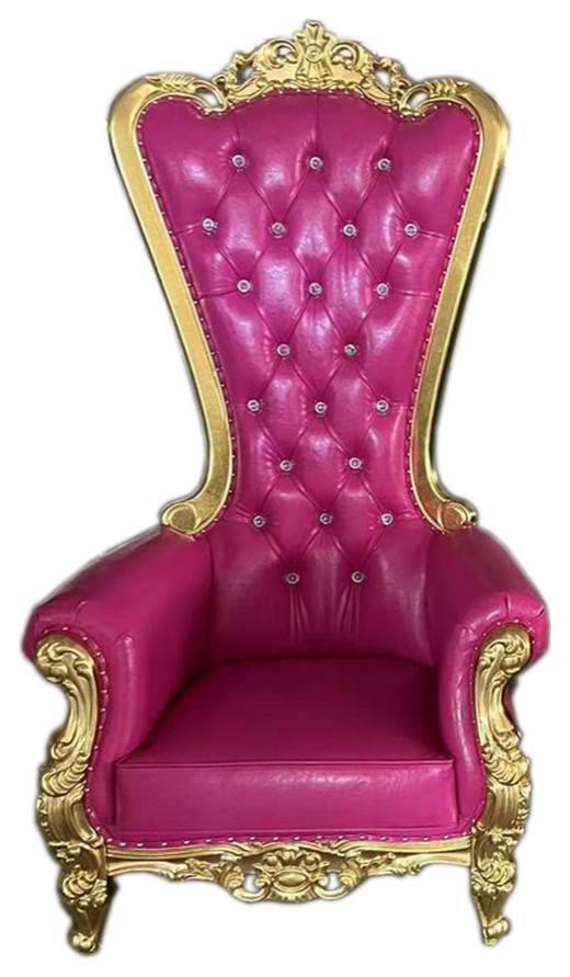 Infinity 43 quotPink Tufted Club Chair   Eclectic   Armchairs And Accent Chairs   by Infinity Furniture  Houzz