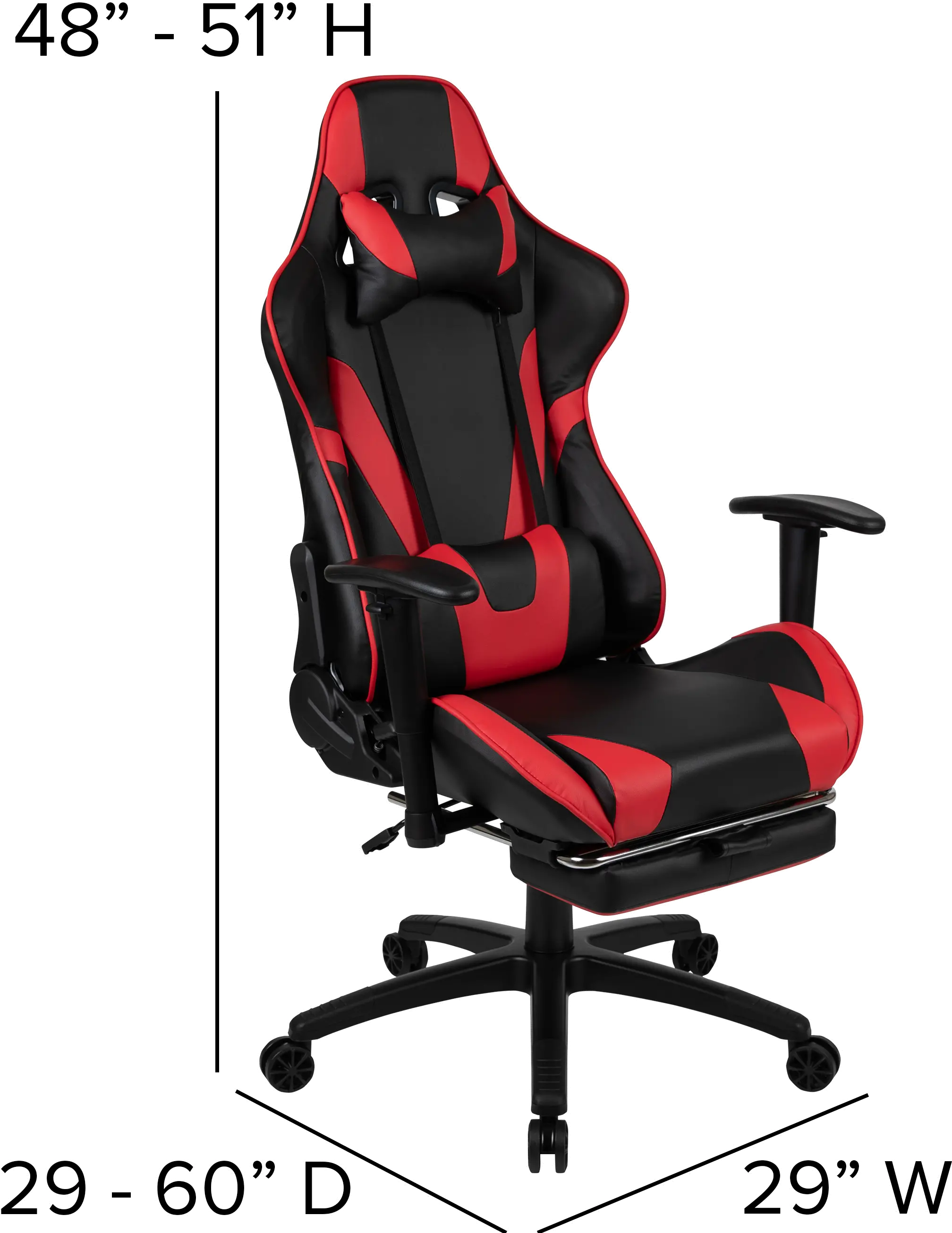 X30 Red and Black Gaming Swivel Chair