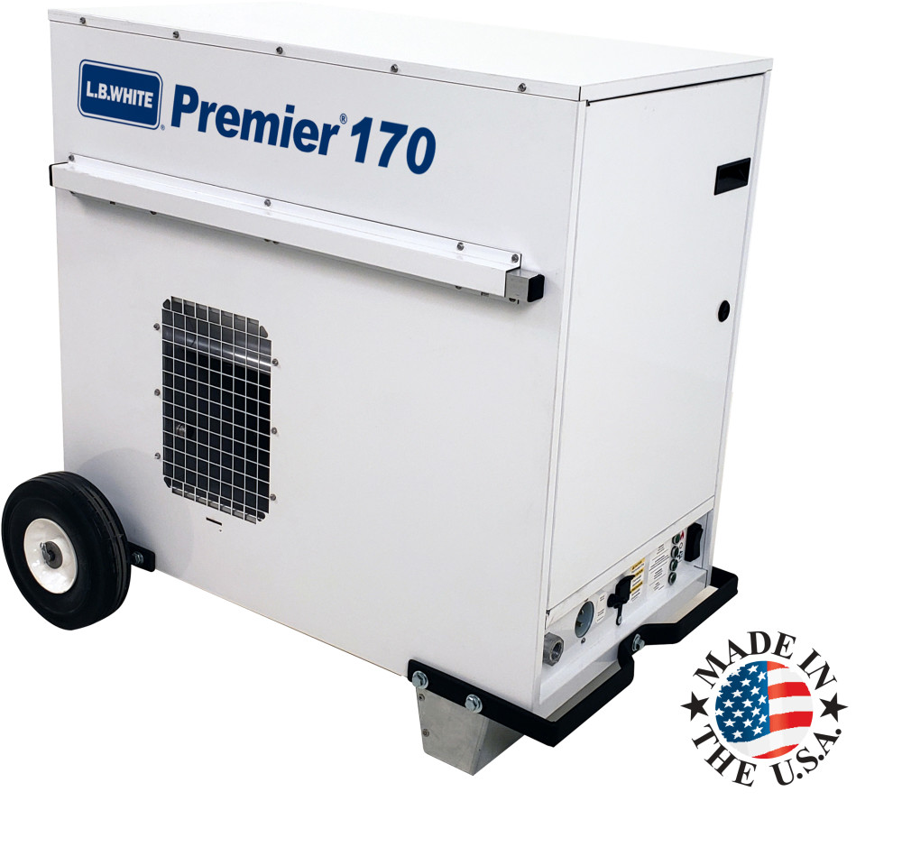 170，000BTU Portable LP Ductable Heater ;