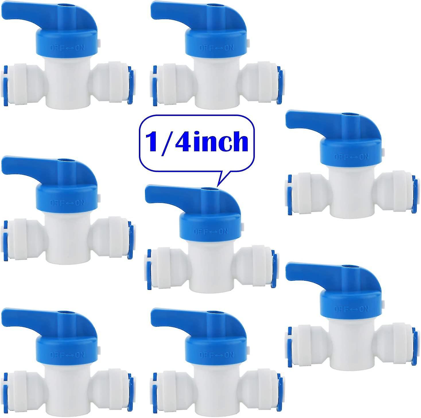 8 Pcs Inline Faucet/shut-off Valve/isolating Valve For 1/4