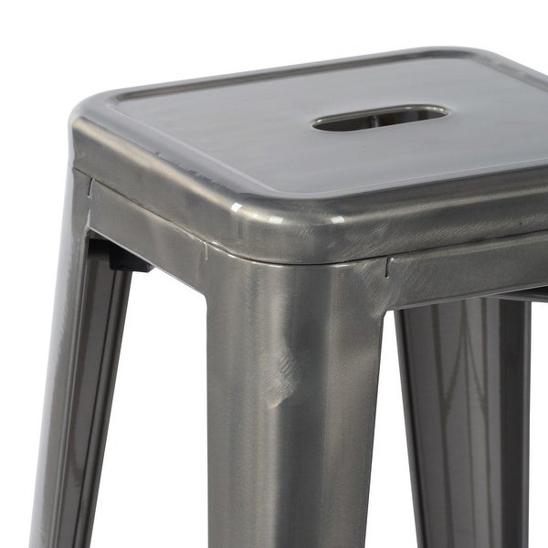 Homylin 29 Inch Backless Metal Counter Stools