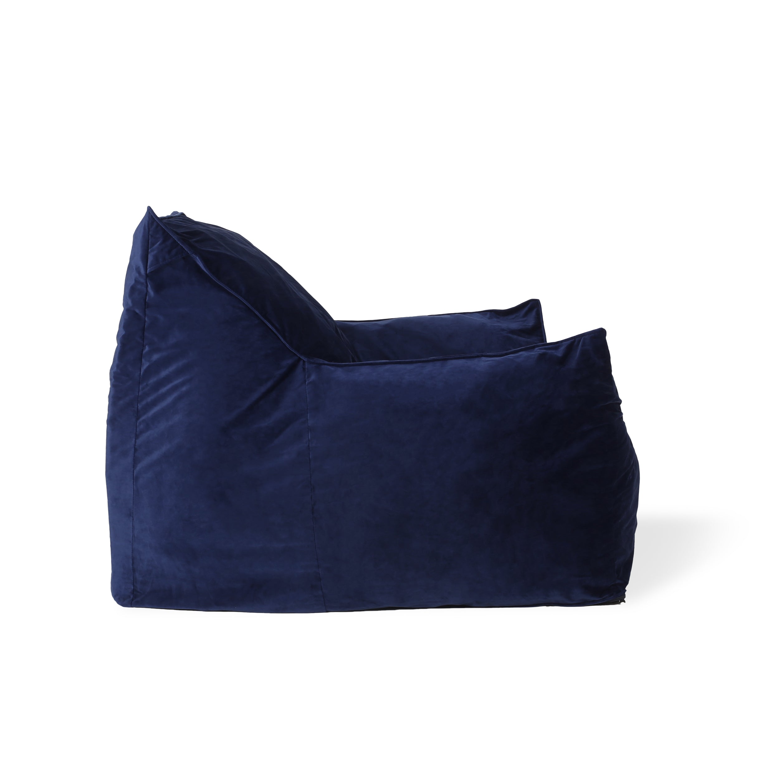 Ehlen Modern Velveteen Bean Bag Chair with Armrests