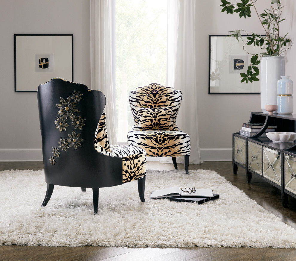 Sanctuary Belle Fleur Slipper Chair   Contemporary   Armchairs And Accent Chairs   by Hooker Furniture  Houzz