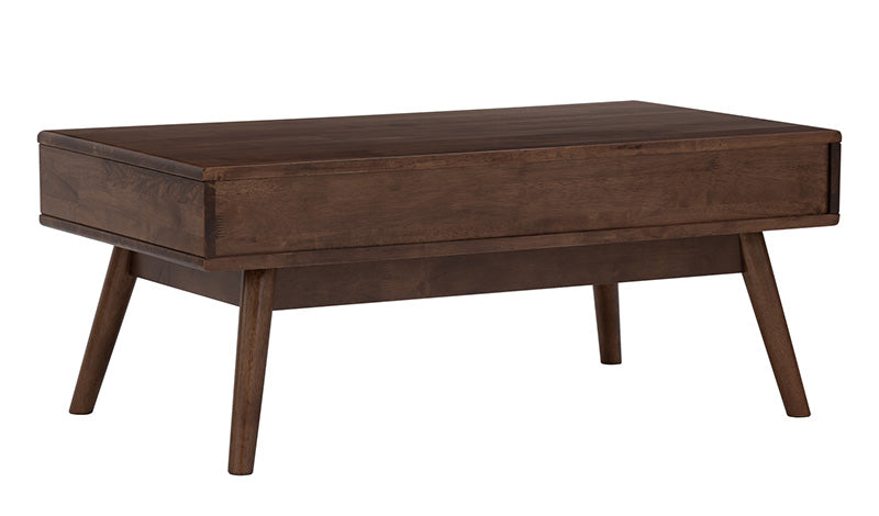 LAMAR Coffee Table with 2 Drawers 106cm - Walnut