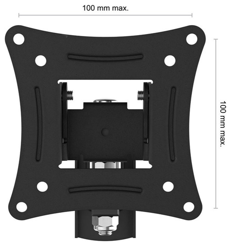 Swift Mount Steel Multi Position TV Wall Mount for TVs up to 25 quotin Black   Contemporary   Entertainment Centers And Tv Stands   by Homesquare  Houzz