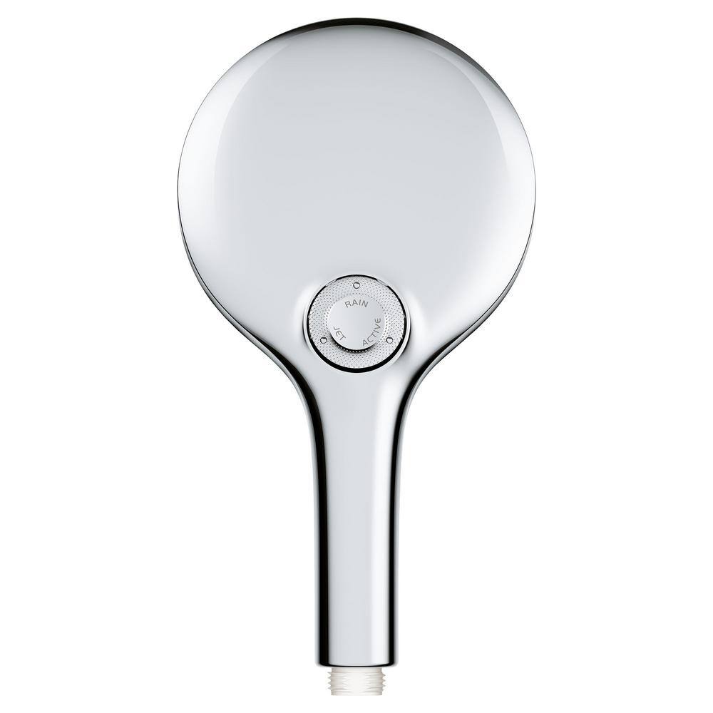 GROHE Rainshower Smartactive 3-Spray with 1.75 GPM 5 in. Wall Mount Handheld Shower Head in StarLight Chrome 26545000