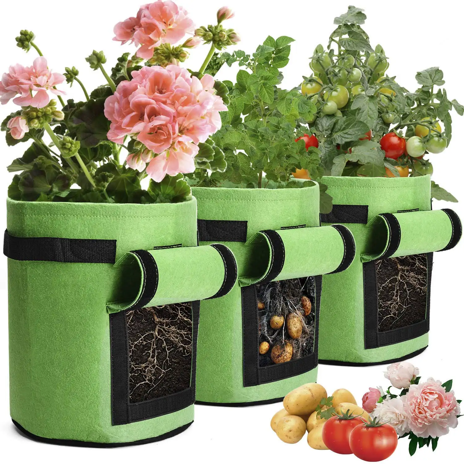 Gallon Supplies Eco friendly Breathable Plant Grow Bag 45 Gallon