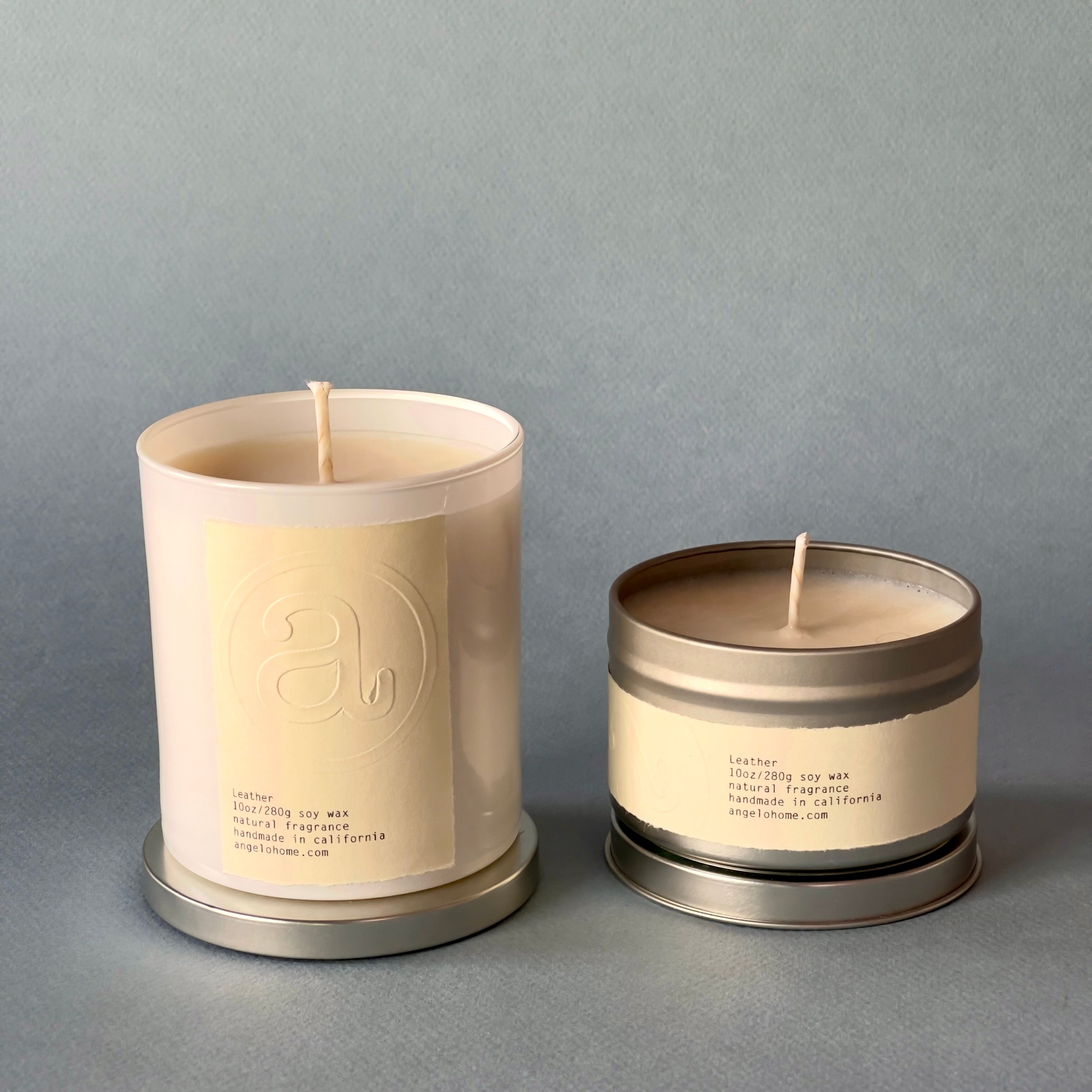 angelo:HOME Leather Scented Candle