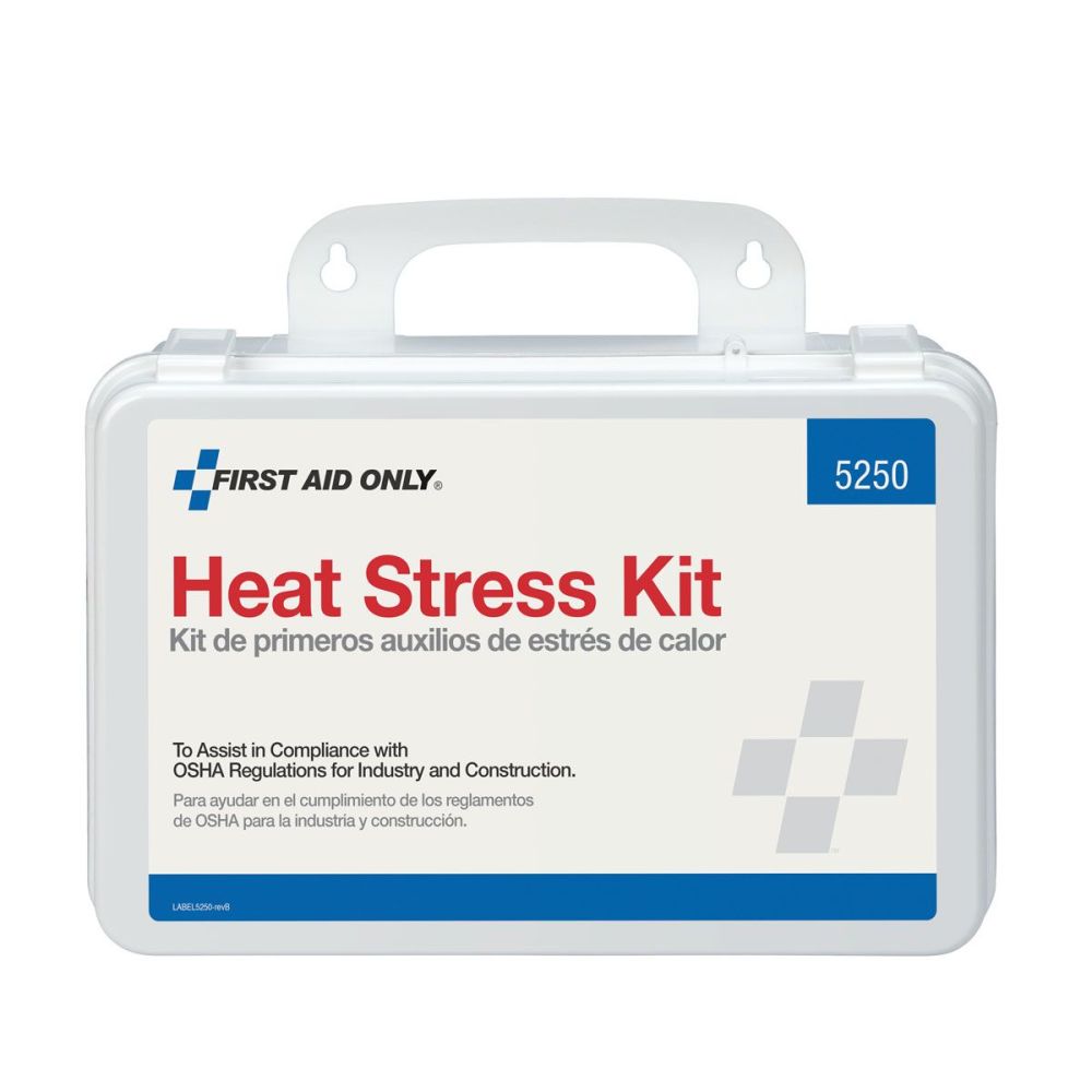 First Aid Only Heat Stress Kit Plastic Case ;