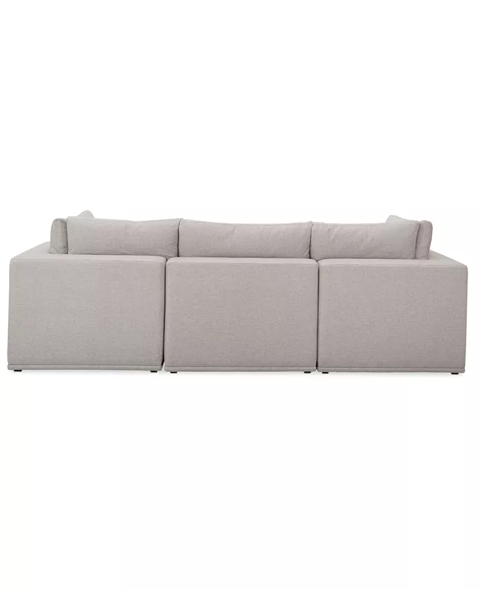 Universal CLOSEOUT! Modern 3-Pc. Fabric Modular Sofa