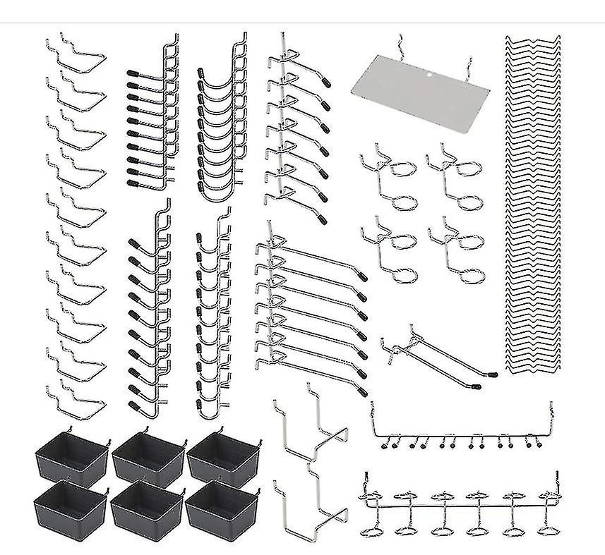 140pcs Hole Plate Hook Hole Plate Metal Hook Tool Hook