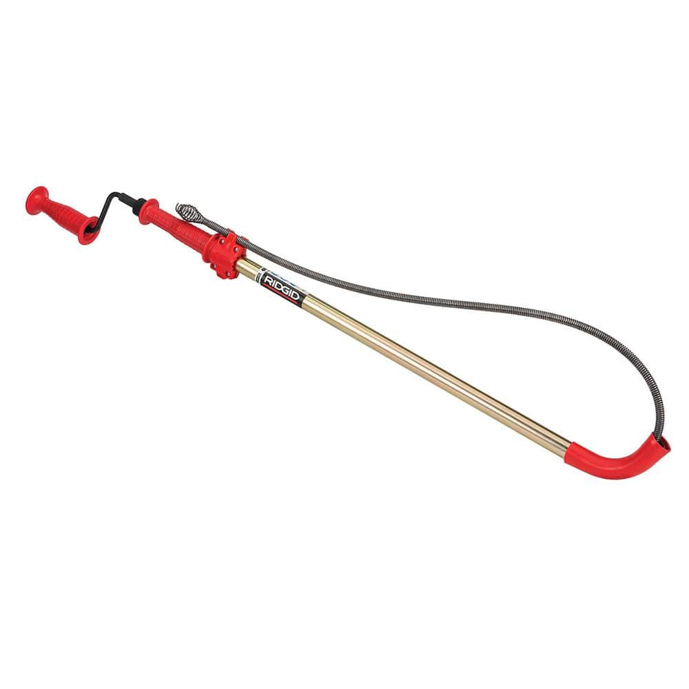 RIDGID K-6P Hybrid Toilet Snake Auger, Cable Extends to 6 ft. with Integrated Bulb Head (Manual or Cordless Drill Operated) 56658