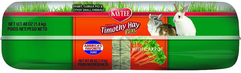 Kaytee Timothy Hay Plus Carrots Small Animal Food