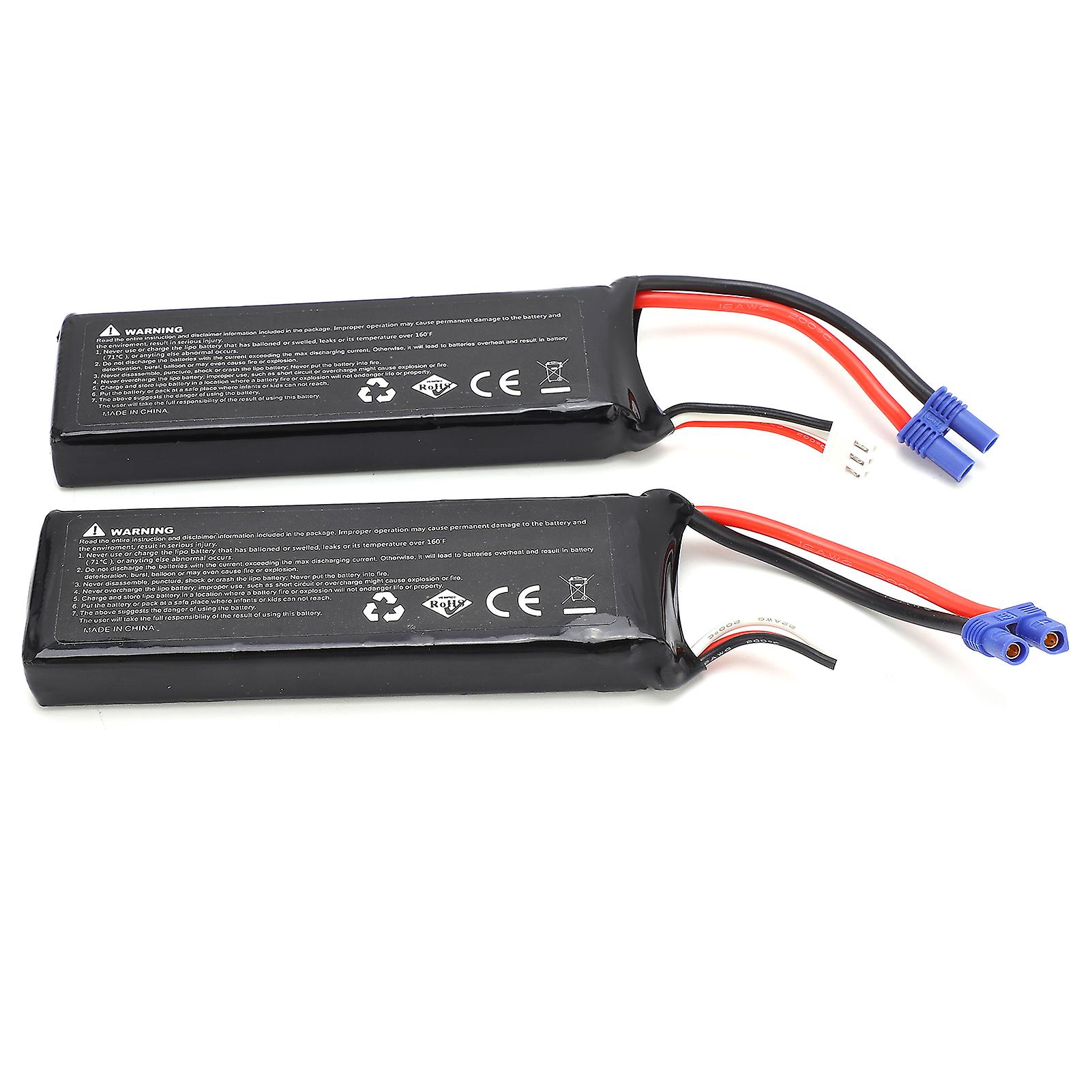 2pcs/lot Lipo Battery 7.4v 2700mah For Hubsan H501 Rc Quadcopter Airplane Drone Spare Part