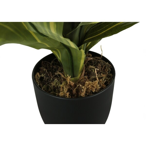 Artificial Plant，17 Tall，Dracaena，Indoor，Faux，Fake，Table，Greenery，Potted，Real Touch，Decorative，Green Leaves