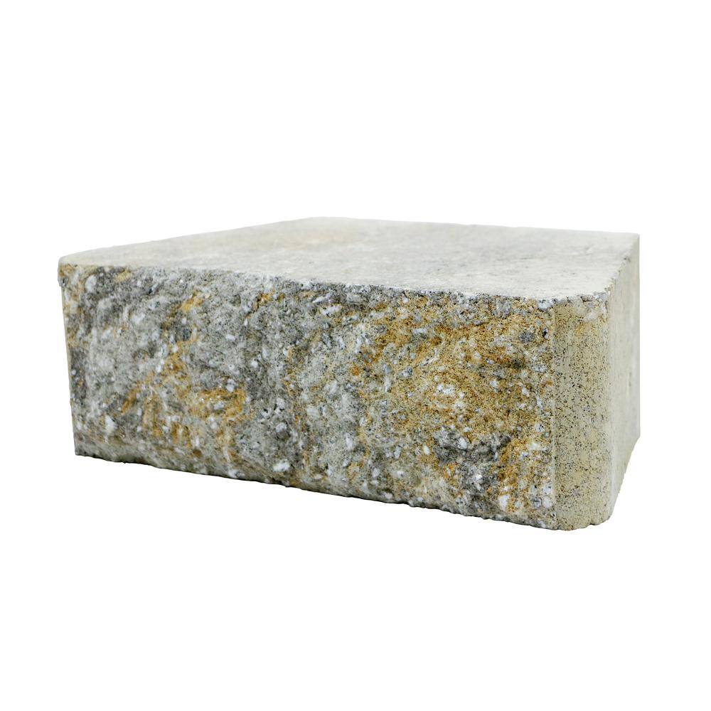 Pavestone RockWall Small 4 in. x 11.75 in. x 6.75 in. Yukon Concrete Retaining Wall Block 87550