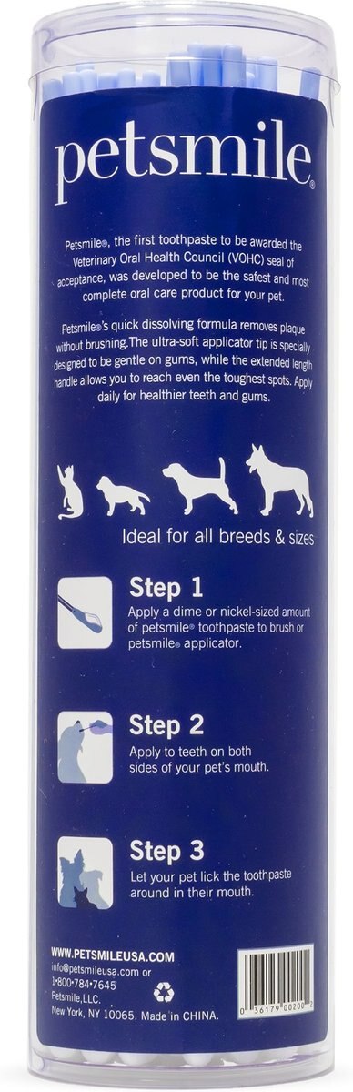 Petsmile Professional Dog and Cat Toothpaste Applicator Swabs