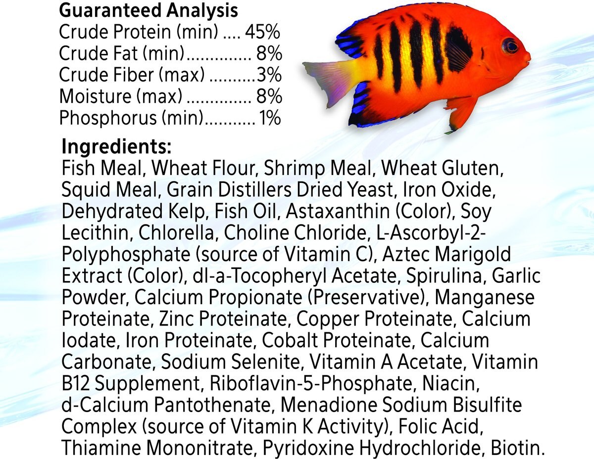 Aqueon Color Enhancing Marine Flakes Fish Food