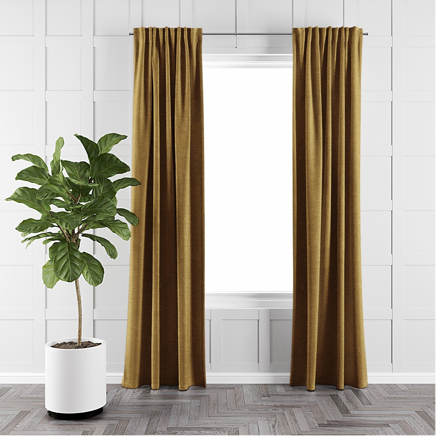 Juno Velvet Gold Drapery