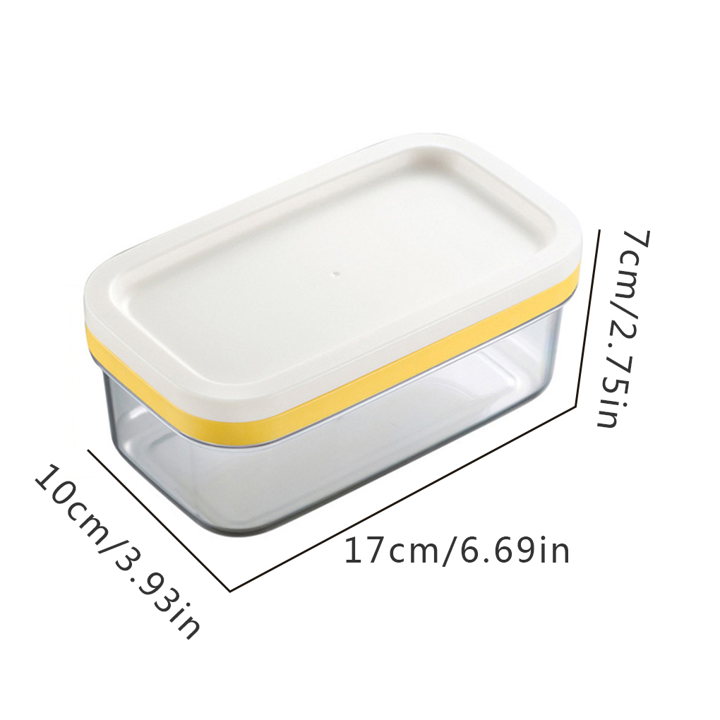 Dido Butter Box with Lid Stainless Steel Dish Cheese Slicing Fresh Keeping Sealed Rectangle Storage Container