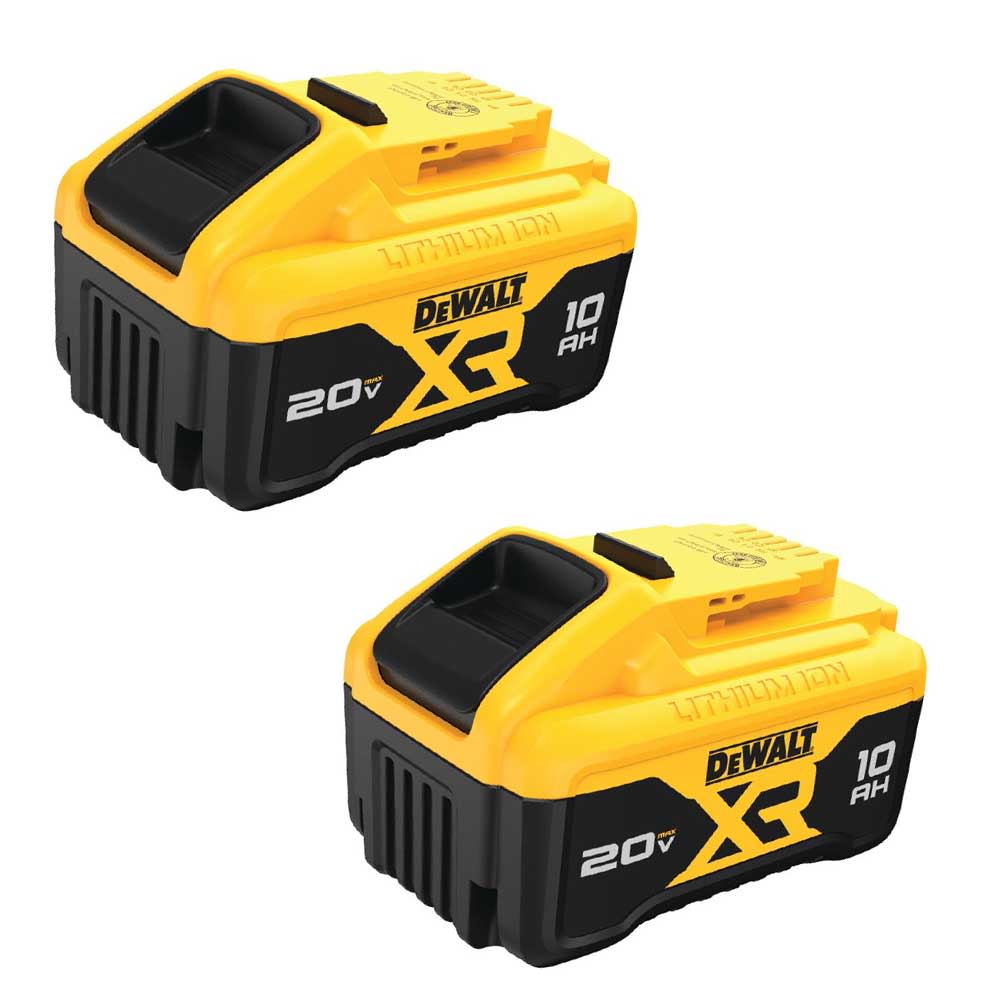 DEWALT 20V MAX* XR® 10Ah Lithium Ion Battery， 2pk