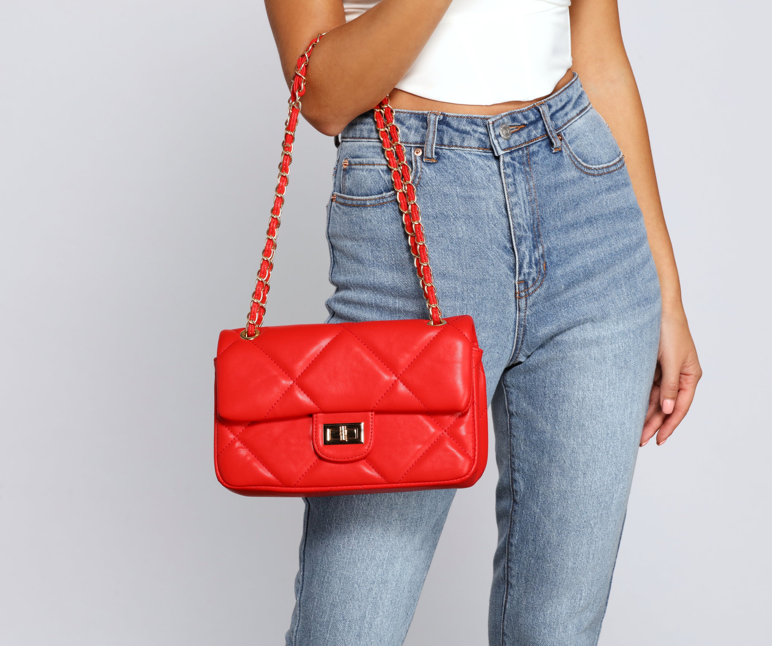 The Luxe Type Quilted Diamond Crossbody