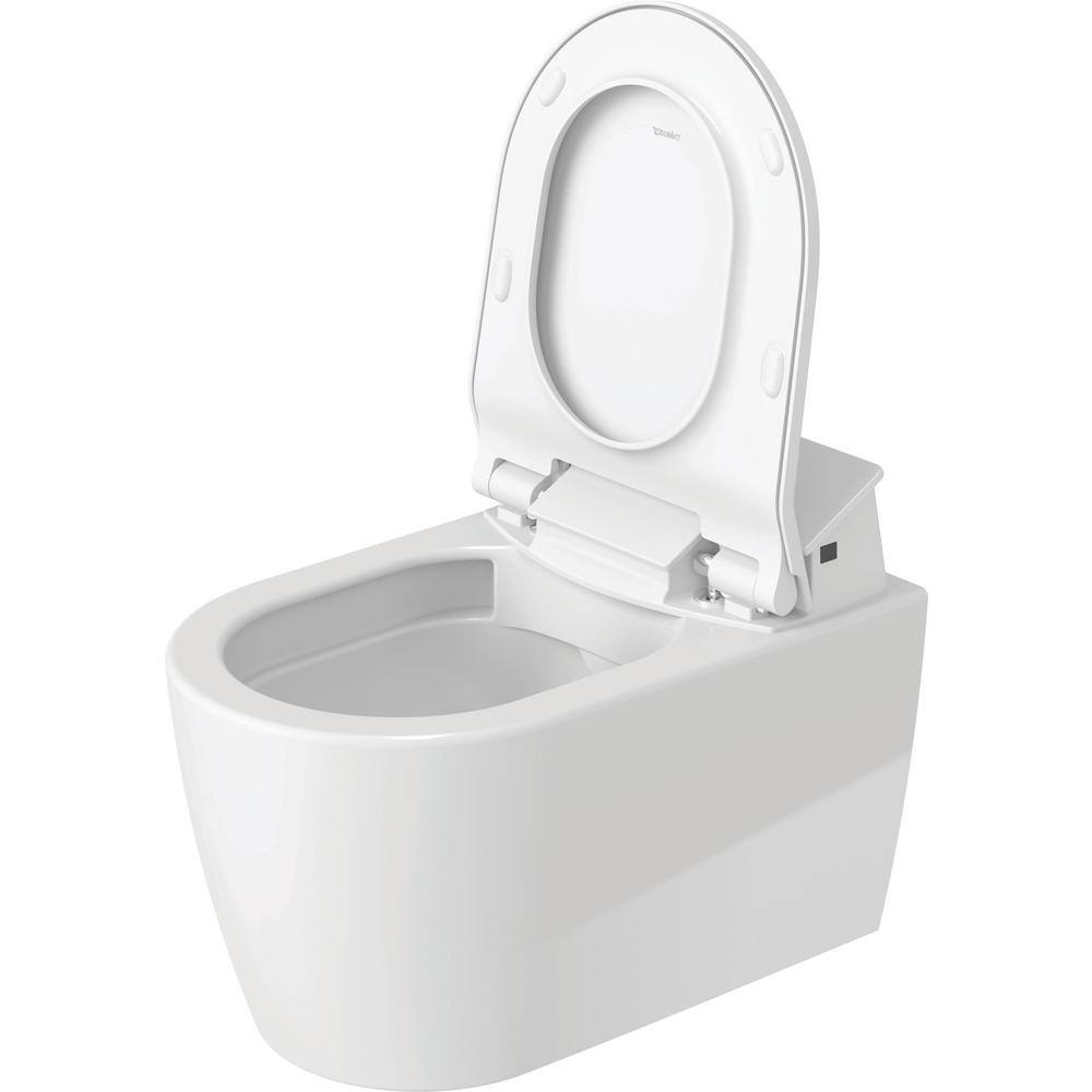 Duravit SensoWash Slim Electric Bidet Seat for Elongated Toilet in White 611000001501300