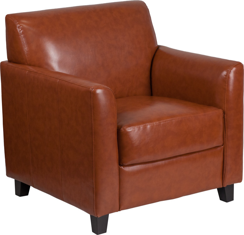 HERCULES Diplomat Series Cognac LeatherSoft Chair   Contemporary   Armchairs And Accent Chairs   by First of a Kind USA Inc  Houzz