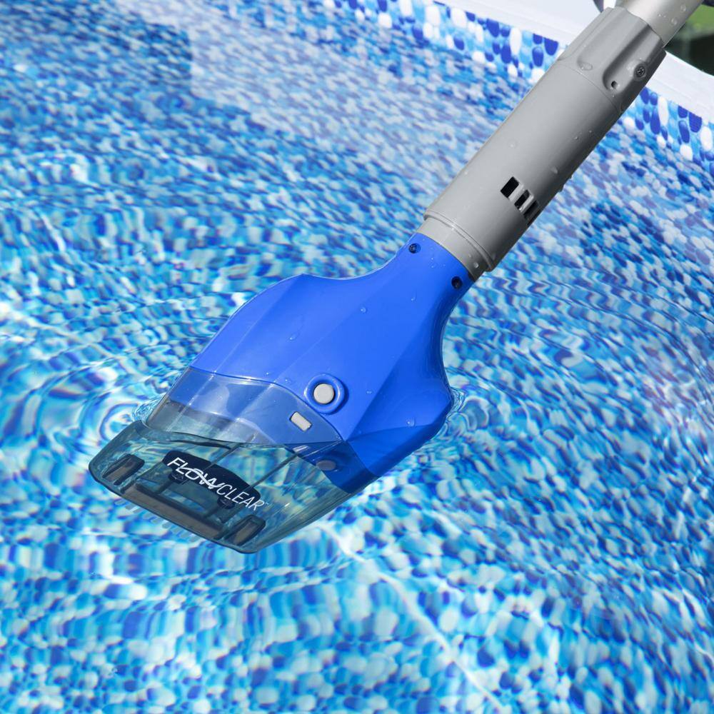 Bestway AquaTech Cordless Adjustable Pool Telescopic Pole Suction Vacuum Cleaner 58648E-BW