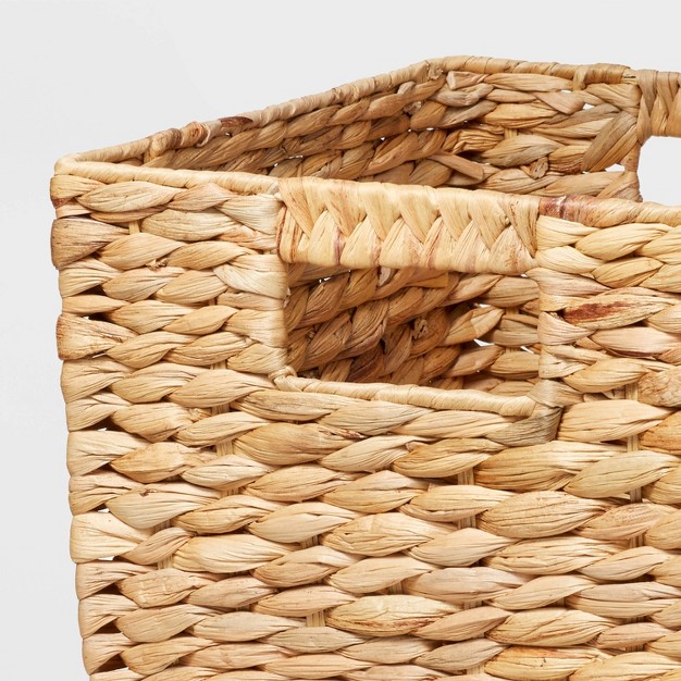 Woven Water Hyacinth Milk Crate