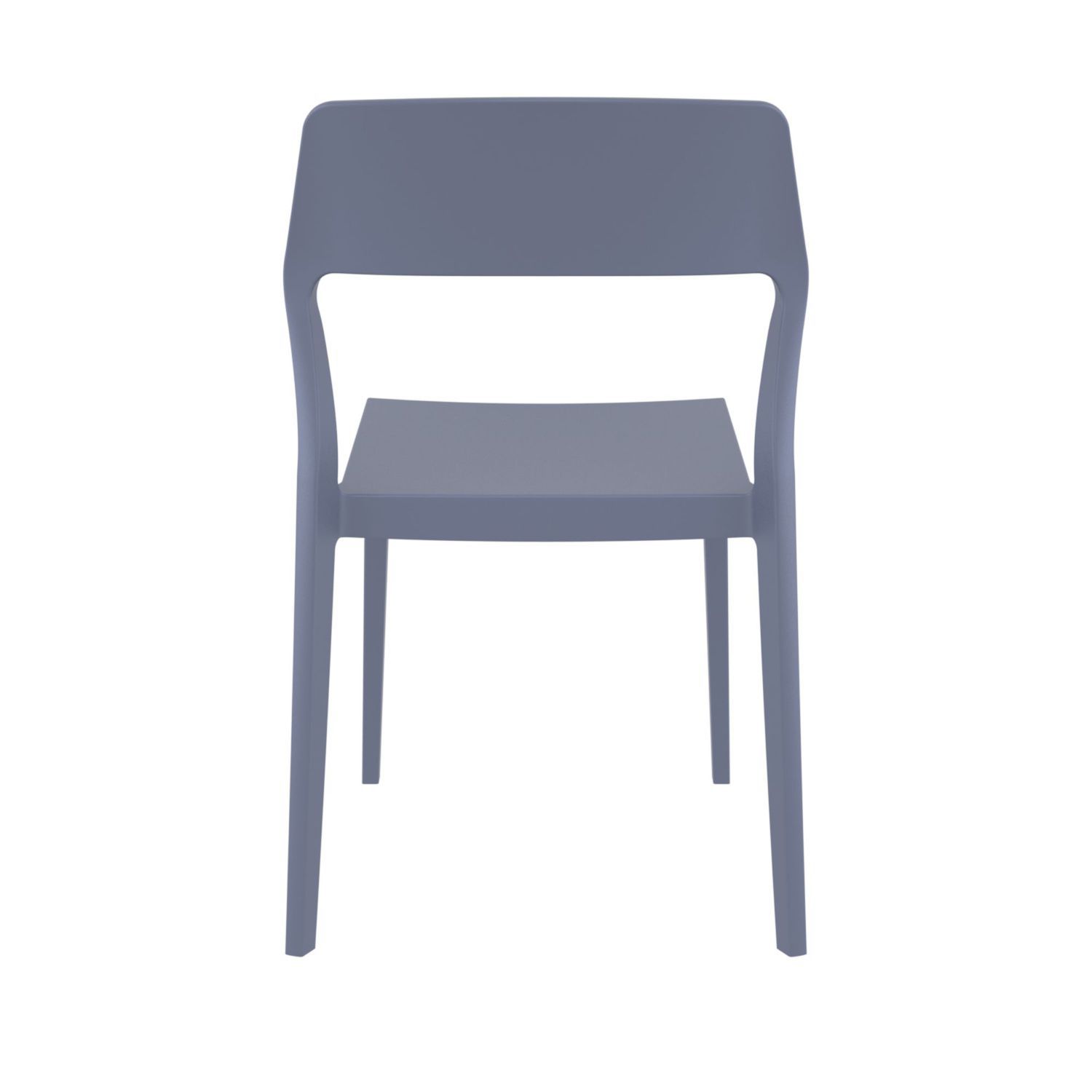 32.75 Gray Solid Patio Dining Chair