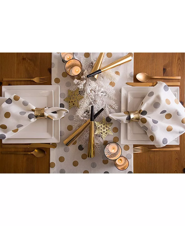 Design Imports Metallic Confetti Table Runner