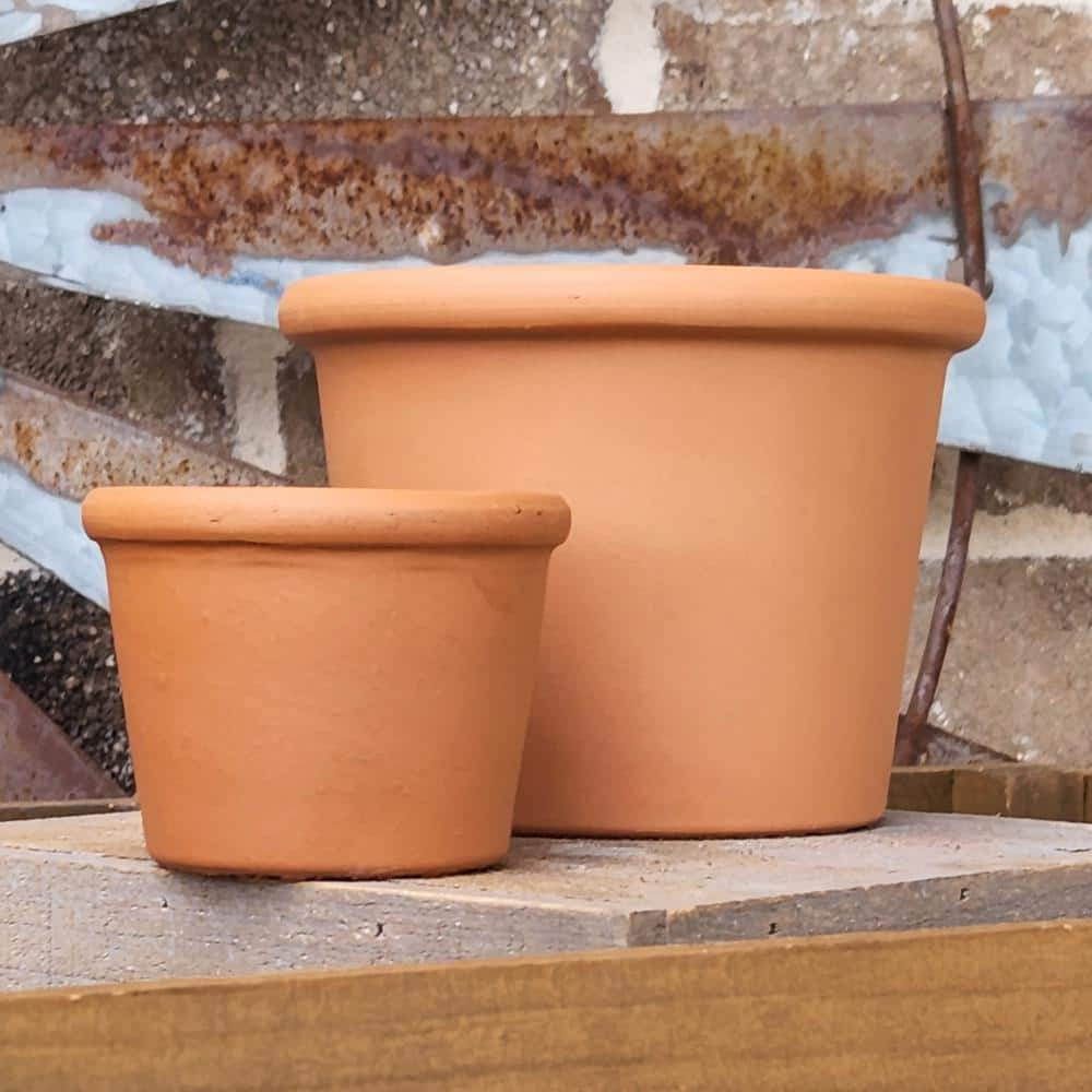 Pennington 5.5 in. Small Terra Cotta Clay Cylinder Pot 100544049