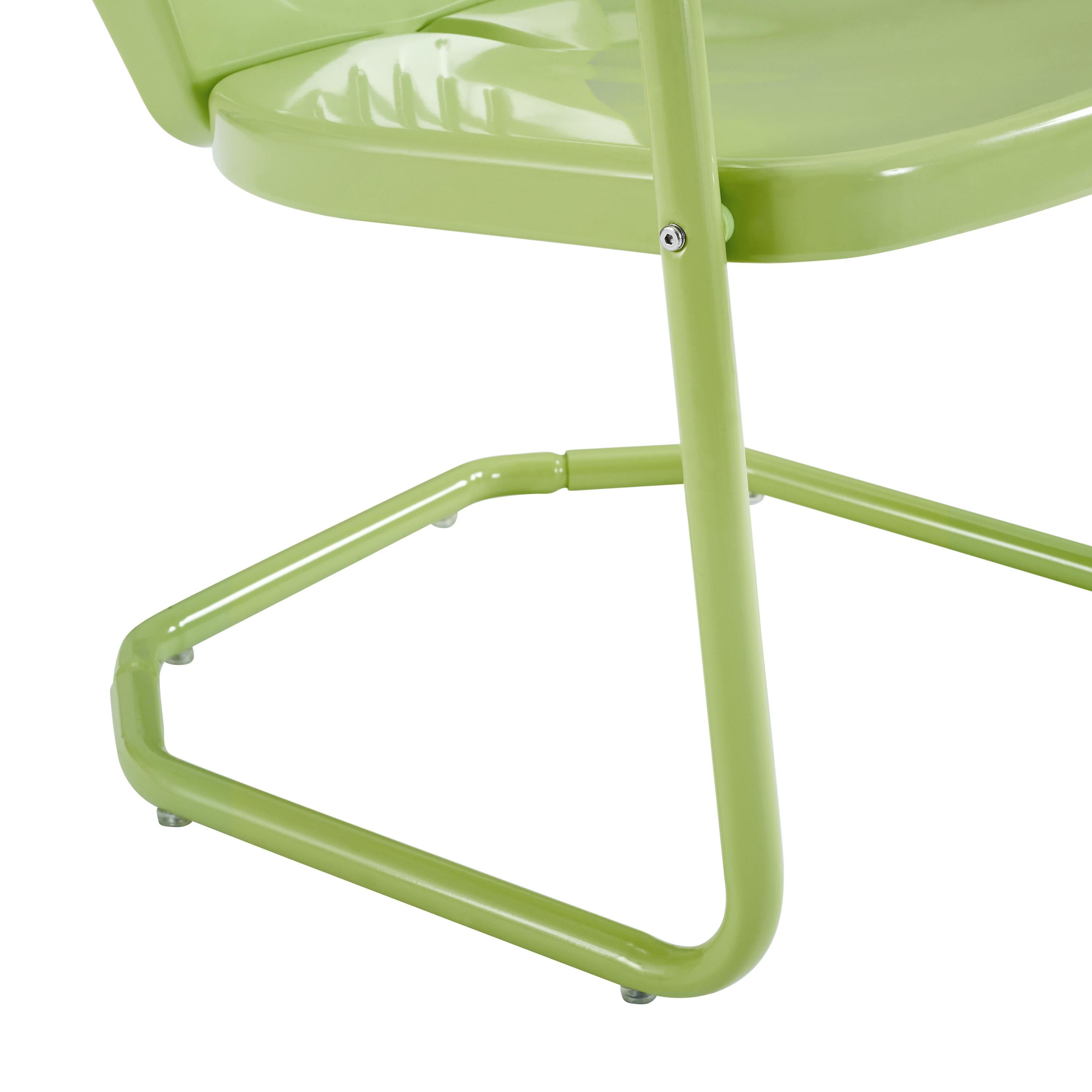 Crosley Furniture Griffith Outdoor Dining Chair - Metal - Has Arms - Key Lime