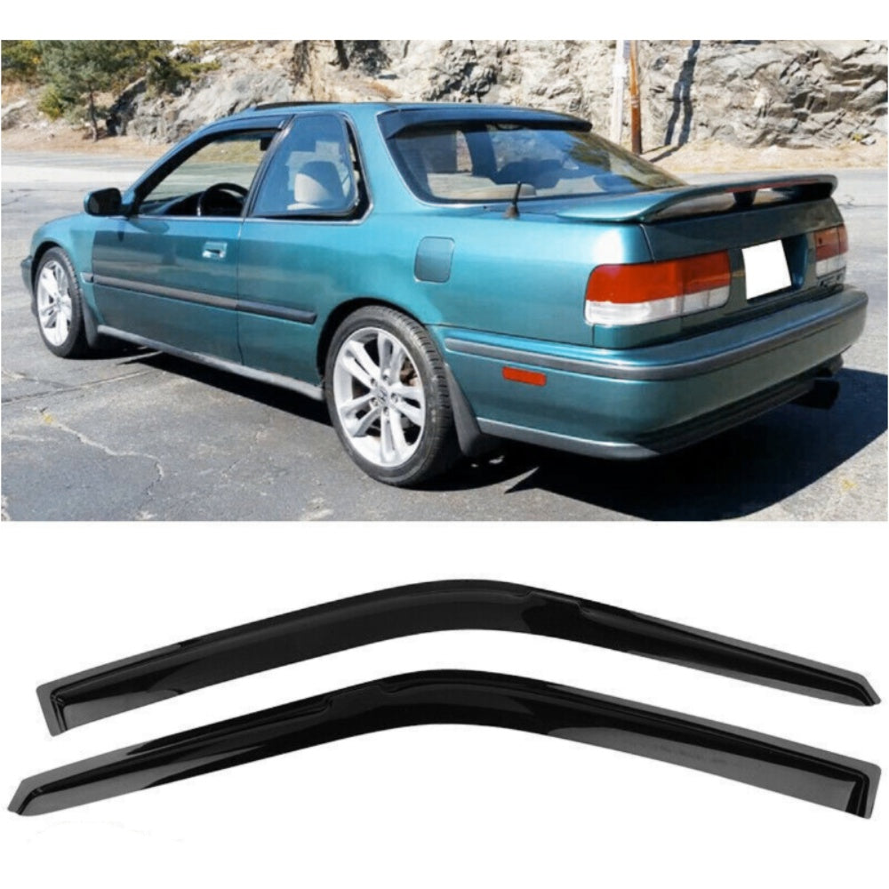 For 1990-1993 Honda Accord Coupe Window Visor Sun Rain Deflector Guard 2PCS Set