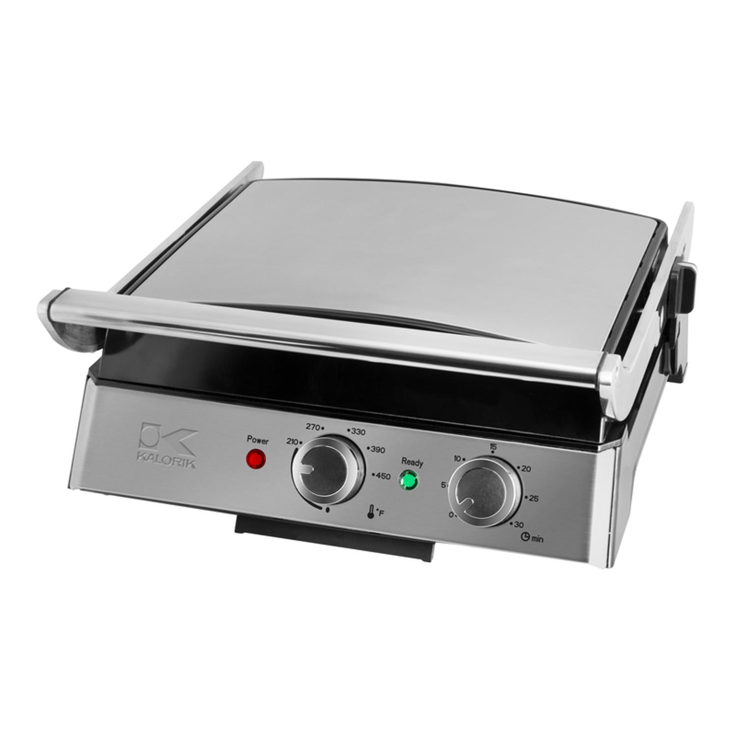 Kalorik Eat Smart Silver Stainless Steel Nonstick Surface Indoor Grill 200 sq in