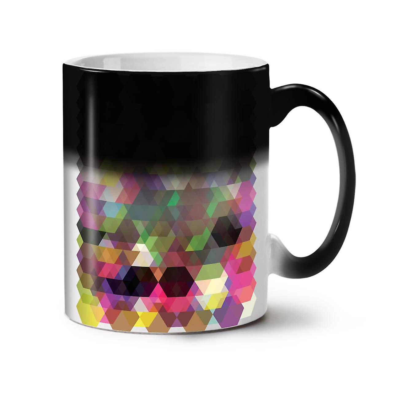 Polygon Shape NEW Black Colour Changing Tea Coffee Ceramic Mug 11 oz | Wellcoda